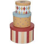 Atmosphera - set de 3 botes circus en carton d15 18 25cm crateur d'intrieur