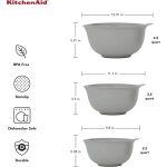 Set de 3 bols de mixing - charcoal grey - kitchenaid Set de 3 bols de mixing - charcoal grey - kitchenaid