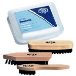 Set de 3 brosses dans une bo�te pratique. � d�crottoir� brosse palot� brosse � lustrer