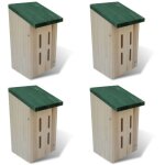 Set de 4 maisons pour paillons 14 x 15 x 22 cm vidaxl