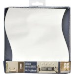 Tendance - set de 4 miroirs vagues 19, 7x18cm 2mm - uni