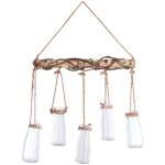 Set de 5 soliflores suspendus sid en verre 44x40cm atmosphera crateur d'intrieur