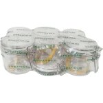 Le pratique - set de 6 bocaux en verre  armature 350 ml