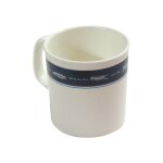 Set de 6 mugs - - blanc / bleu - blanc / bleu