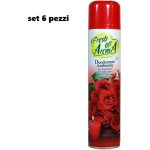 Set 6 pz déodorant pour l'environnement spray parfum maison fraîche 300 ml roses rouges Set 6 pz déodorant pour l'environnement spray parfum maison fraîche 300 ml roses rouges