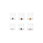 Set de 6 verres borosilicate bilia tumbler zafferano couleurs assorties