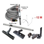 Set 8 accessoires + 1 flexible � variateur de vitesse - longueur au choix (de 8 � 15m) - 12m