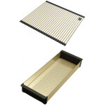 Franke - set accessoires cuves bxm inox : rollmat et panier �gouttoir reflet d'or