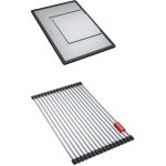 Set accessoires cuves mythos inox : rollmat + gouttoir amovible - franke