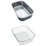 Franke - set accessoires �viers spark inox : panier �gouttoir + panier fil inox