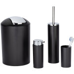 Lot de 4 accessoires pour la salle de bain calvo wenko distributeur de savon liquide, gobelet à brosse ... Lot de 4 accessoires pour la salle de bain calvo wenko distributeur de savon liquide, gobelet à brosse ...