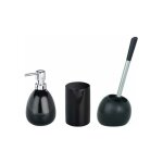 Set accessoires salle de bain, distributeur savon liquide, porte brosse à dent, brosse wc, céramique, ... Set accessoires salle de bain, distributeur savon liquide, porte brosse à dent, brosse wc, céramique, ...