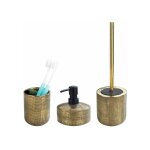 Set accessoires salle de bain rivara 3 pièces wenko composé d'un gobelet, distributeur de savon et brosse ... Set accessoires salle de bain rivara 3 pièces wenko composé d'un gobelet, distributeur de savon et brosse ...