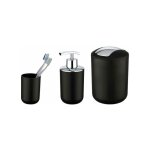 Set d'accessoires de salle de bain, gobelet salle de bain, distributeur savon liquide, mini poubelle ...