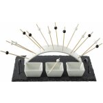 Set apritif design ardoise arc