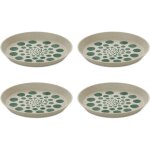 Set d'assiettes, monstera, �20, 5 cm, 4 pi�ces, nature, d�sert koziol