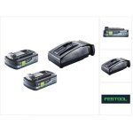 Festool - kit batterie highpower 18v avec 2x batterie 4, 0ah hpc - asi ( 205034 ) + chargeur tcl 6 ( ...