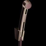 Hansgrohe - set porter bidet flexible 1, 25 m noir chromé poli Hansgrohe - set porter bidet flexible 1, 25 m noir chromé poli