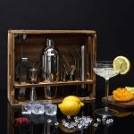 Set cocktail 15 accessoires avec support cagette lounge Set cocktail 15 accessoires avec support cagette lounge