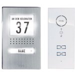 Set complet d'interphone filaire 1 foyer m - e modern - electronics adv 111 ww acier inoxydable, blanc ... Set complet d'interphone filaire 1 foyer m - e modern - electronics adv 111 ww acier inoxydable, blanc ...