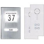 Set complet d'interphone filaire 1 foyer m - e modern - electronics adv 112 ww acier inoxydable, blanc ... Set complet d'interphone filaire 1 foyer m - e modern - electronics adv 112 ww acier inoxydable, blanc ...