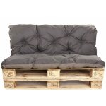 Setgarden ? coussins pour palettes 120 x 50 cm ? assise et dossier matelass�s ? tissu imperm�able et ...