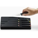 Set de couteaux multicolores joseph joseph elevate store de set de 5 pices avec plateau de rangement ...