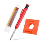 Set de crayon de charpentier solide pour construction avec 7 recharges taille - crayon int�gr�, marqueur ...