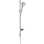 Hansgrohe - set de douche 120 3jet powderrain avec barre unica's puro 90 cm et porte - savon chrom� raindance ...