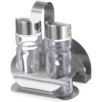 Hendi - set d'épices sel et poivre avec porte - serviette en inox 465318 Hendi - set d'épices sel et poivre avec porte - serviette en inox 465318