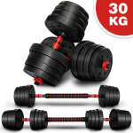 Re:sport set d'halt�res 2 en 1 de 30 kg set d'halt�res r�glables halt�res courtes & halt�res fermetures ...