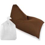 Set lazy bro fauteuil poire + polystyr�ne 140 x 120 x 90cm int�rieur & ext�rieur, d�houssable et r�sistant ...