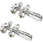 Set multiblocs pour le raccordement des radiateurs raccord avec thermostat 50mm accessoires de chauffage ...