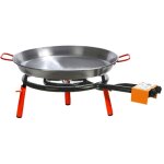 Set paella valencia plat � pa�lla poli 46 cm 12 parts / r�chaud 40 cm / 11, 40 kw / 3 pieds 15 cm - autre ...