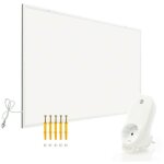 Kit panneau chauffant infrarouge avec themostat ? 400 w ? 720 x 620 x 15 mm ? chauffage ir lectrique ...