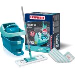 Leifheit - set profi xl housse d'essuyage avec roulettes et raclette de sol avec 2x housse de rechange ...