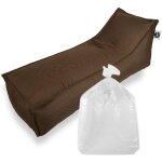 Set relax sis chaise longue + polystyr�ne 160x70x35 int�rieur & ext�rieur flottante, d�houssable et r�sistante ...