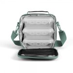 Set sacoche lunch box livoo sep126v, gris et vert isotherme pour conserver vos aliments 6h au frais, ...