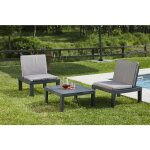 Dmora - set salon d'extérieur dbaggi, salon de jardin avec 2 sièges avec dossier et 1 module multifonctionnel, ... Dmora - set salon d'extérieur dbaggi, salon de jardin avec 2 sièges avec dossier et 1 module multifonctionnel, ...