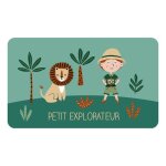 Set de table enfant 'lo l'explorateur' 28x44cm vert