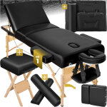 Set de tables massage portable pliante � 3 zones largeur 70 cm et rembourrage 10