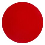 Secret de gourmet - set de table rond 'tenor' 38cm rouge