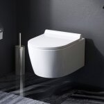 Wc set pack wc bti - support + wc suspendu sans bride + abattant softclose + plaque chrome - am. pm