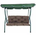 Setgarden - coussins de balancelle extrieur 160 x 50 x 50cm, coussins pour balancelle 3 places brun