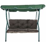 Setgarden - coussins de balancelle extérieur 160 x 50 x 50cm, coussins pour balancelle 3 places noir Setgarden - coussins de balancelle extérieur 160 x 50 x 50cm, coussins pour balancelle 3 places noir