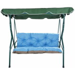 Setgarden - coussins pour balancelle ext�rieur 160 x 60 x 50cm, coussins de balancelle 3 places bleu