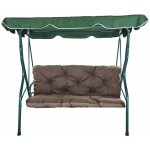 Setgarden - coussins pour balancelle ext�rieur 160 x 60 x 50cm, coussins de balancelle 3 places brun