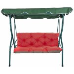 Setgarden - coussins pour balancelle extrieur 180 x 50 x 50cm, coussins de balancelle 3 - 2 places rouge ...