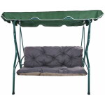 Setgarden - coussins pour balancelle ext�rieur 180 x 60 x 50cm, coussins de balancelle 3 - 2 places marine ...