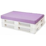 Coussin pour palette 120x50 violetclair, coussins de jardin, grands coussins de sol, coussins de sol ...